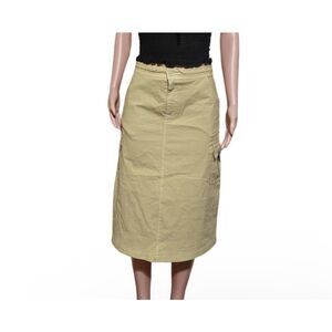 Pulp women cargo midi tan skirt M